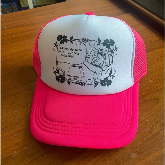I Am Filled With Hate But In A Cute Way Fashion Trucker Hat - Picture 1 of 4